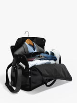 Stackers Weekend Suit Travel Holdall with Shoulder Strap - Black - Kazoop 