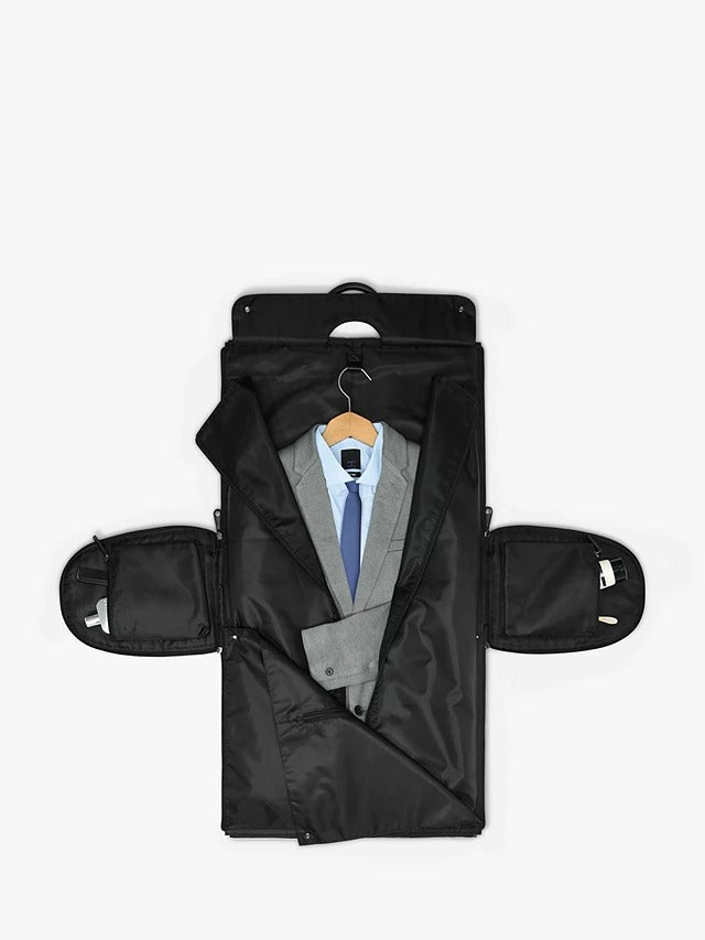 Stackers Weekend Suit Travel Holdall with Shoulder Strap - Black - Kazoop 