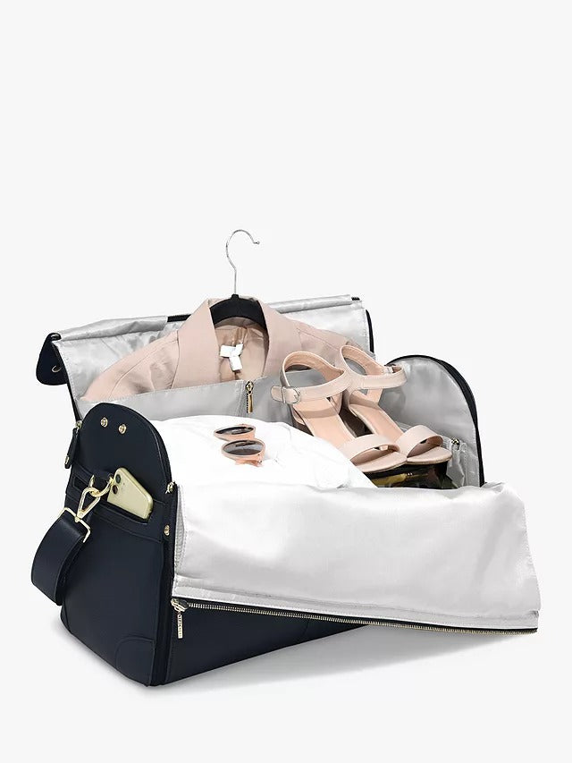 Stackers Weekend Garment Travel Holdall - Navy - Kazoop 