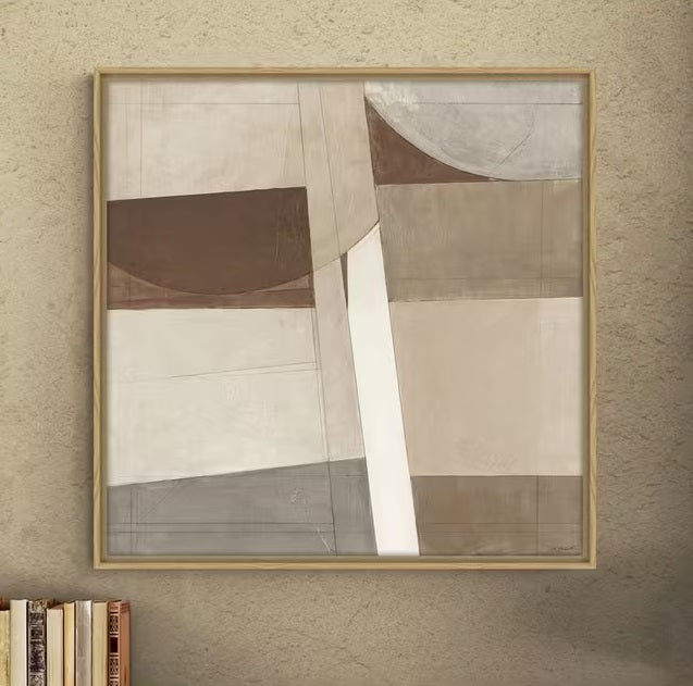 John Lewis Mike Schick 'Sunny Side Up' Framed Canvas Print 84x84cm - Natural