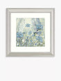 Catherine Stephenson Powder Blue Flowers 1 Framed Print 60.5 x 60.5cm - Kazoop 
