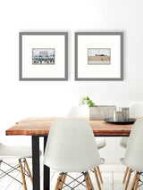 LS Lowry 'Man Lying on a Wall' & 'Market Scene' Framed Print Set of 2 Multi - Kazoop 