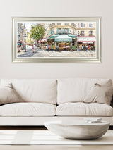 John Lewis Richard Macneil 'Paris Cafe' Framed Paper Print 56 x 111cm Multi