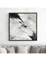 John Lewis Yharnna 'Aurora' Square Framed Canvas Print 104 x 104cm - Black