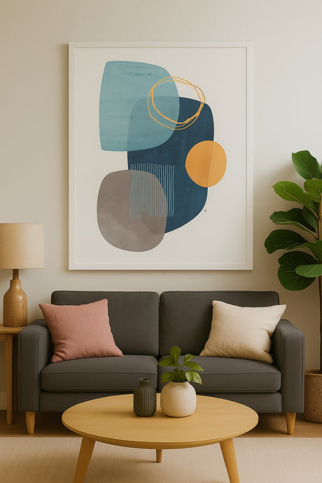 EAST END PRINTS Tracie Andrews 'Cyra' Abstract Framed Print 83.4 x 63.4cm
