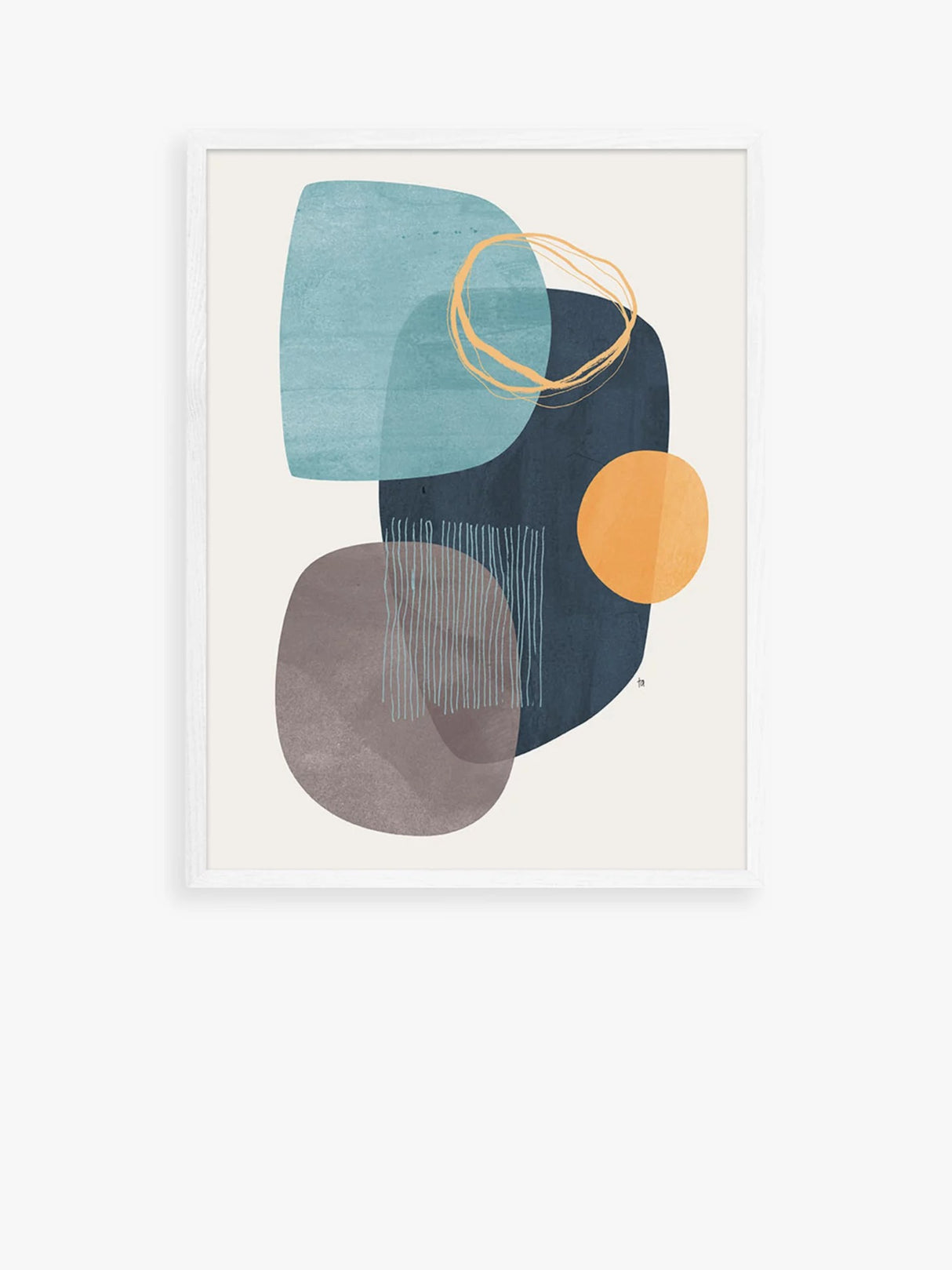 EAST END PRINTS Tracie Andrews 'Cyra' Abstract Framed Print 83.4 x 63.4cm - Kazoop 