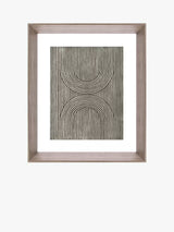 Brookpace Lascelles Cedar Grooves II Abstract Framed Print 66 x 55cm - Brown