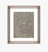 Brookpace Lascelles Cedar Grooves III Abstract Framed Print 66x55cm - Brown