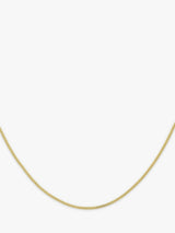IBB 18ct Yellow Gold Dimond Cut Curb Lobster Claw 46cm Chain Necklace - Gold