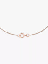 IBB 9ct Gold Gemstone Hamsa Hand Pendant Necklace 46cm - Rose & White Gold