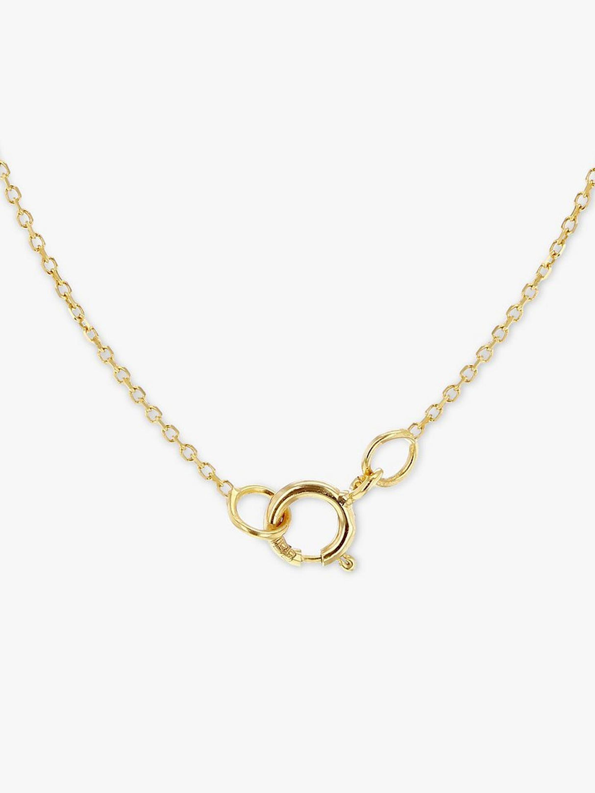 IBB Womens 9ct Yellow 43cm Polished Chain Gold Love Pendant Necklace - Gold