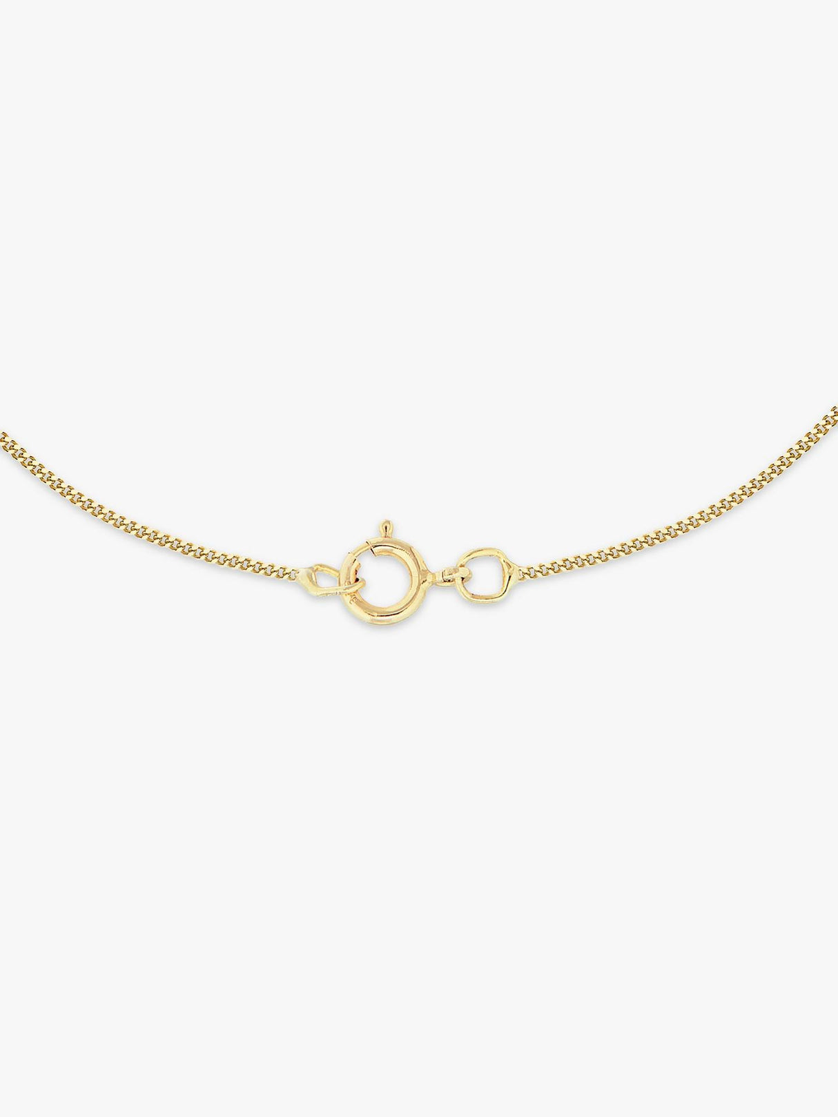 IBB 9ct Solid Yelloow Gold Simple Cross Design Pendant 46cm Necklace - Gold