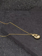 IBB Unisex Solid 9ct Yellow Gold Sports Boxing Glove Pendant Necklace - Gold