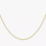 IBB 9ct Yellow Gold 50 Diamond Cut Fine Curb Unisex Chain Necklace 51cm