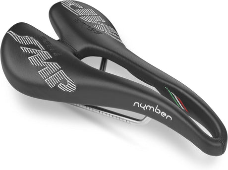 Selle SMP Nymber Genuine Leather Road Bike Lightweight Saddle 285g - Black