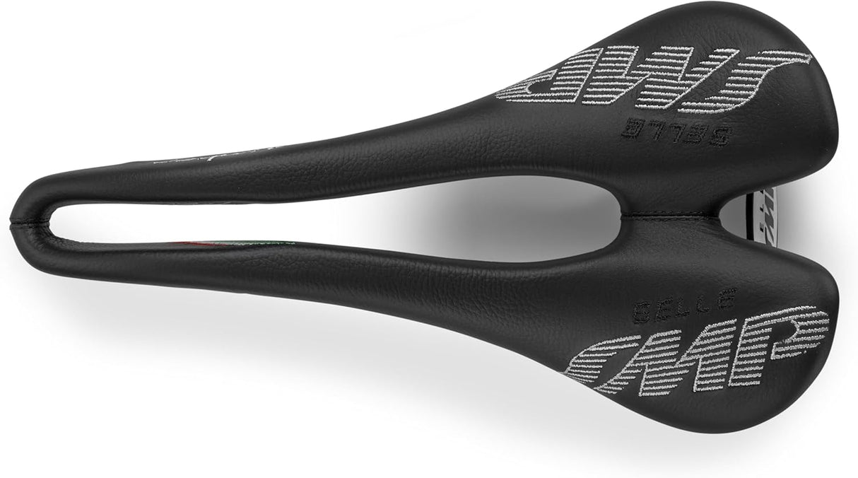 Selle SMP Nymber Genuine Leather Road Bike Lightweight Saddle 285g - Black