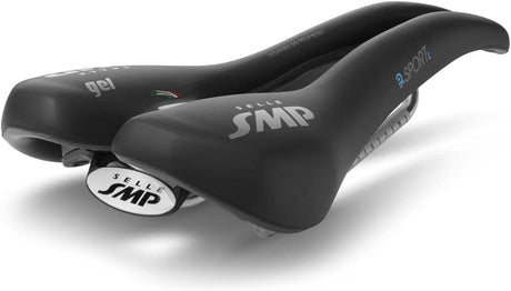 Selle SMP E Bike Sport Large Unisex Gel Pad Saddle Seat - Black - Kazoop 