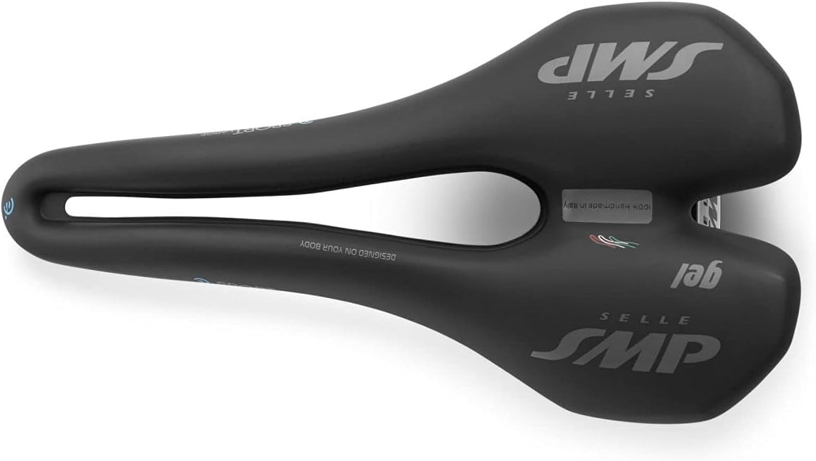 Selle SMP E Bike Sport Large Unisex Gel Pad Saddle Seat - Black - Kazoop 