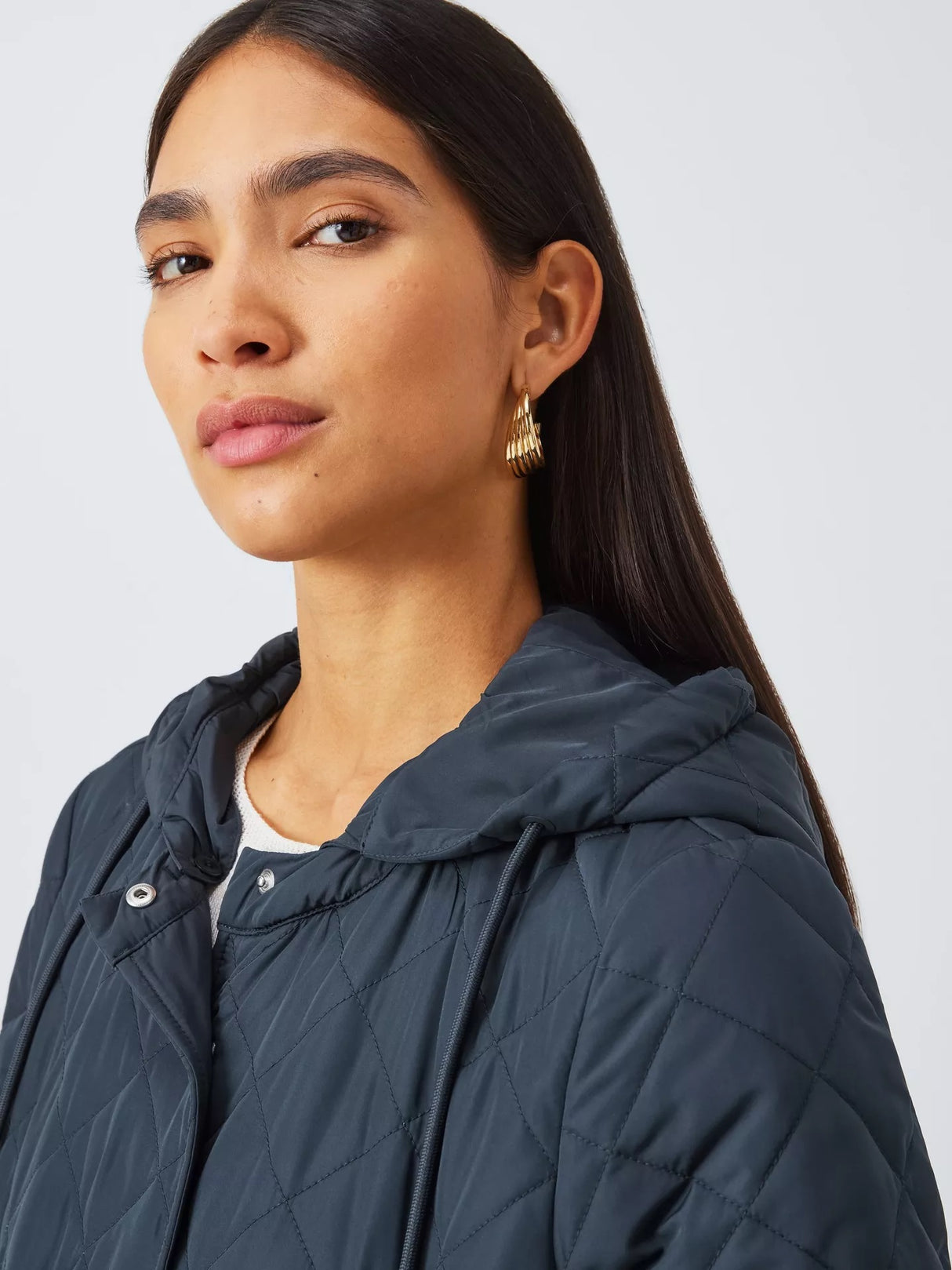 Weekend MaxMara Erio Women's Quilted Regular Button Coat - Navy - Size 8