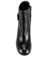 See By Chloé Chany Women's Black Leather Side Zipper Heeled Ankle Boots UK6