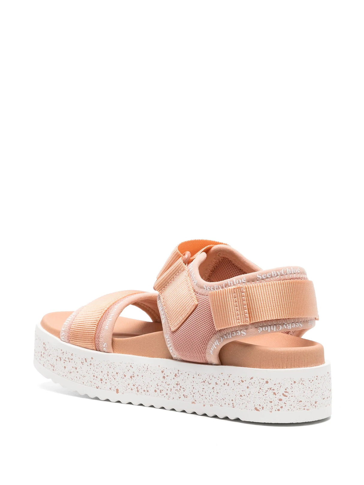 See by Chloé Womens Pipper Open Tip Platform Sandals Rose Size 39EU - 6UK