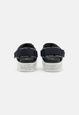 See by Chloé Womens Pipper 45mm Textile Platform Sandals - Blue Size 39