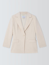 Marella Sacca Womens Regular Tailored V-Neck Lined Blazer White - Size 12
