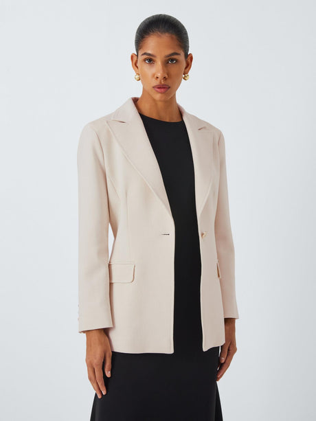 Marella Sacca Womens Regular Tailored V-Neck Lined Blazer White - Size 12