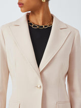 Marella Sacca Womens Regular Tailored V-Neck Lined Blazer White - Size 12