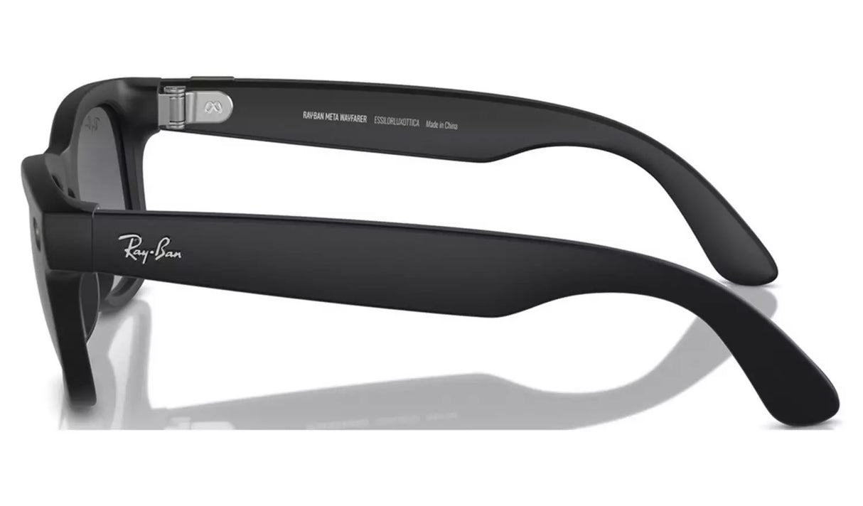 Meta Ray-Ban Meta Wayfarer Smart Glasses - Matte Black/Polar Graphite 50-22