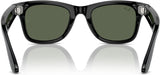 Meta Ray-Ban Meta Wayfarer Unisex Smart Sunglasses - Shiny Black/G15 Green