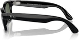 Meta Ray-Ban Meta Wayfarer Unisex Smart Sunglasses - Shiny Black/G15 Green