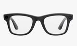 Meta Ray-Ban Clear to G15 Green Wayfarer Glasses - Matte Black - Medium