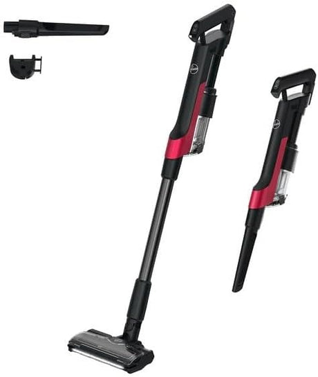 Hoover HF2 Cordless Bagless Stick Vacuum Cleaner - Black/Cherry Magenta - Kazoop 