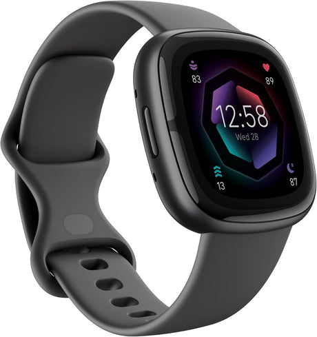 Fitbit Sense 2 Health & Fitness GPS Smartwatch - Shadow Grey/Graphite - Kazoop 