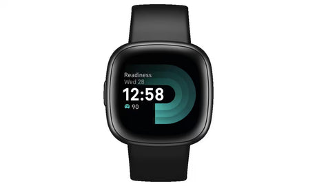 Fitbit Versa 4 Fitness Smartwatch 28.38mm GPS FB523BKBK - Graphite/Black