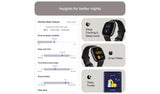 Fitbit Versa 4 Fitness Smartwatch 28.38mm GPS FB523BKBK - Graphite/Black