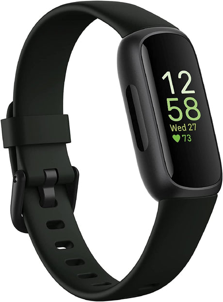 Fitbit Inspire 3 Fitness Tracker 16.07mm Touchscreen iOS/Android - Black - Kazoop 