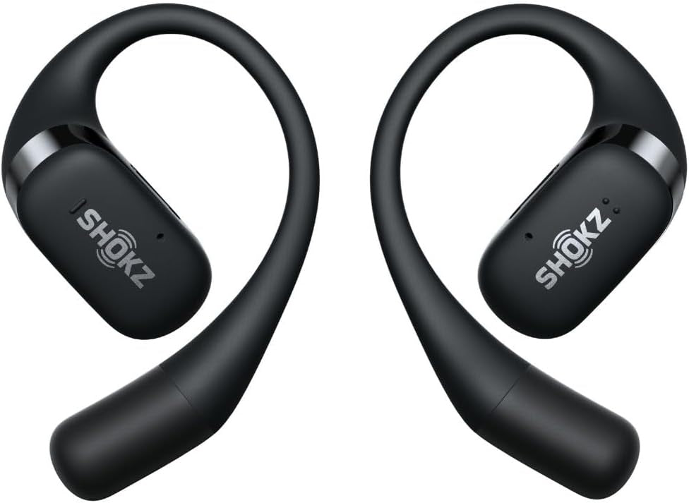 Shokz OpenFit Bluetooth True Wireless Open-Ear Headphones with Mic - Black