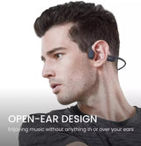 Shokz OpenRun Wireless Bluetooth USB-C IP67 Open-Ear Headphones - Black