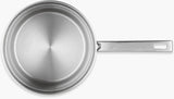 John Lewis Classic Stainless Steel Lidded Saucepan 3 Piece Set