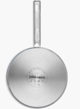 John Lewis Classic Stainless Steel Lidded Saucepan 3 Piece Set