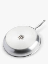 GreenPan Premiere Stainless Steel Ceramic Non-Stick Frying Pan 30cm - Silver - Kazoop 
