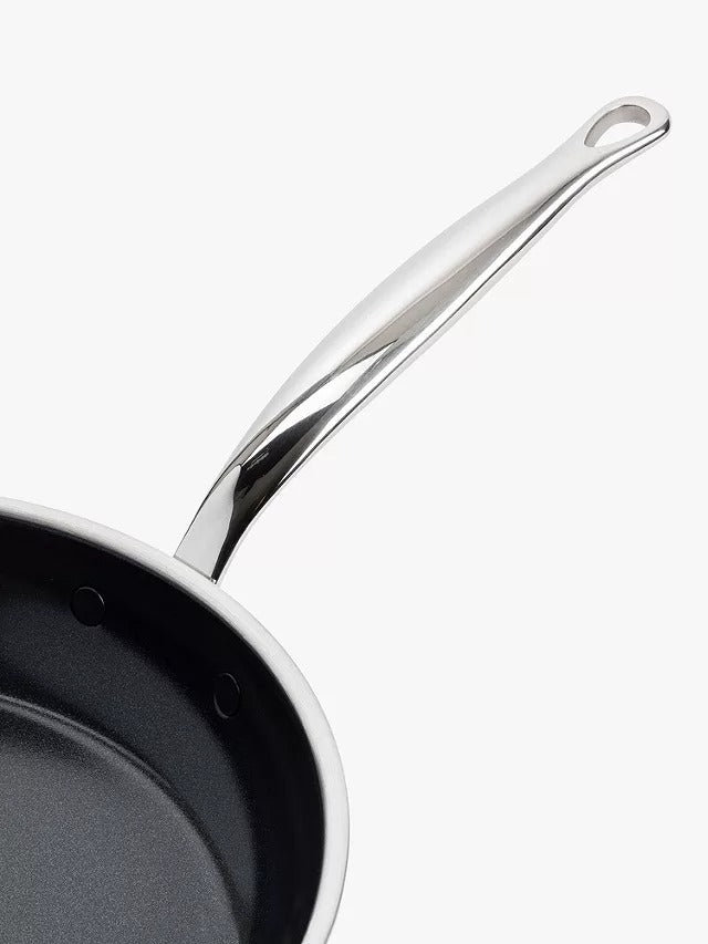 GreenPan Premiere Stainless Steel Ceramic Non-Stick Frying Pan 30cm - Silver - Kazoop 