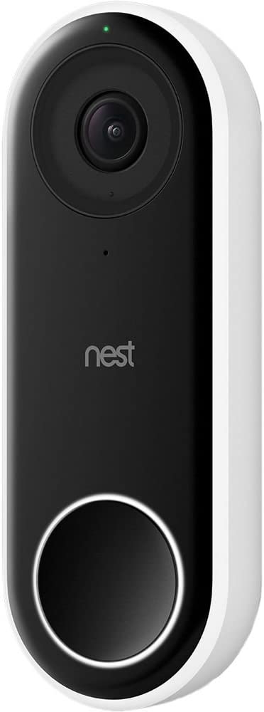 Google NC5100GB Nest Wired Motion Sound 160º Video Ring Doorbell - Black - Kazoop 