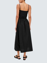 Rails Women's Fisher Open Neck Sleeveless A-Line Midi Dress - Black - M