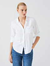 Rails Womens Regular Fit Classic Collar Hunter Rayon Shirt Ivory - Size XL