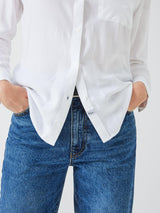 Rails Womens Regular Fit Classic Collar Hunter Rayon Shirt Ivory - Size XL