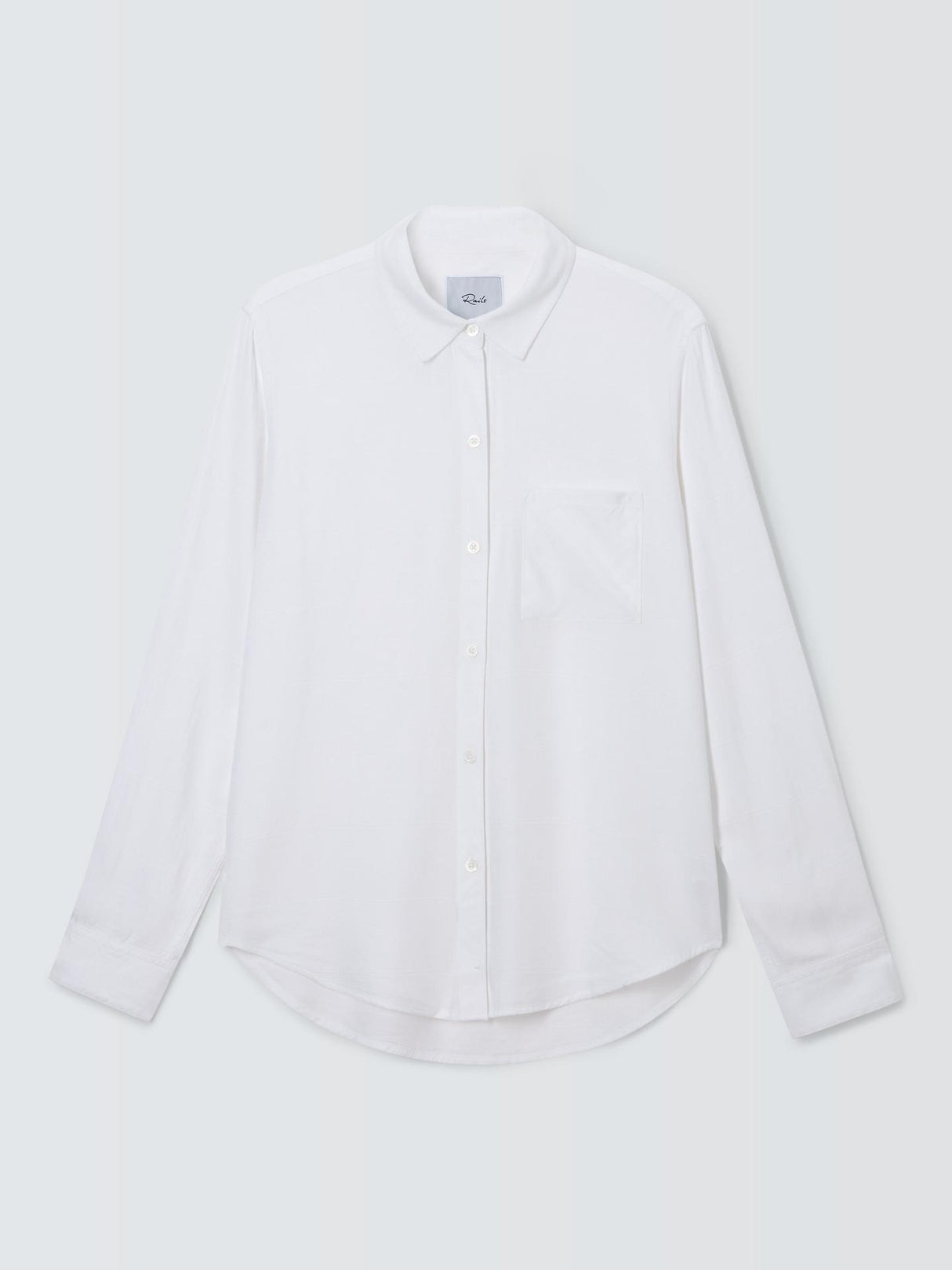 Rails Womens Regular Fit Classic Collar Hunter Rayon Shirt Ivory - Size XL