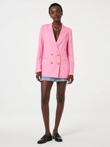 Fabienne Chapot Women's Reggy Linen Rich Blazer - Pink Glow XXL/EU  44